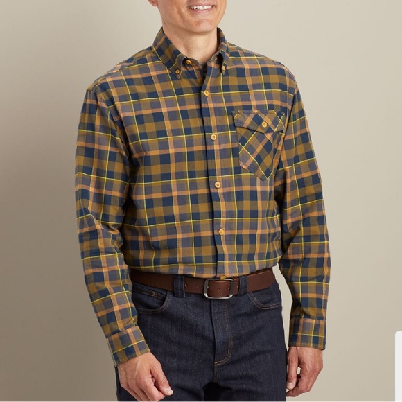 Duluth Trading Co Iron Mountain Oxford Shirt sz L - Picture 1 of 6